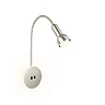 Backlight wall lamp 39 cm, E14, max 10 W, matt nickel (IP20)