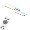 CCT ceiling LED lamp 119.5 cm, 45W, max 5000 lm, aluminium/chrome (Briloner)