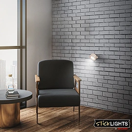 LED battery wall light TARI 1.6W 160lm CCT, dimmable, USB-C, beige (Briloner)