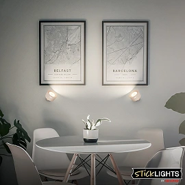 LED battery wall light TARI 1.6W 160lm CCT, dimmable, USB-C, beige (Briloner)