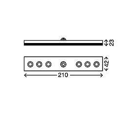 Function light "LERO", 6 LED module, 0.48W, with motion detector - 2268-061
