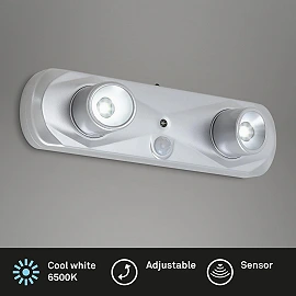 Briloner 2x LED Sensor Light, 60°, 3xAAA, 35lm, 2275-024