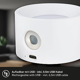 TARI wall light, adhesive magnetic, 3W, 210lm, white