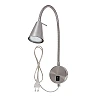 Flexible wall light, 45 cm, 1xGU10, 5W, 400 lm, matt nickel