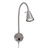 Flexible wall light, 45 cm, 1xGU10, 5W, 400 lm, matt nickel