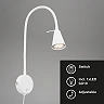 Flexible wall light, 45 cm, 1xGU10, 5W, 400lm, white (Briloner)