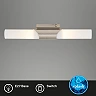 Wall light 43.5 cm, 2×E14, max 2×40W, IP20, matt nickel (Briloner)