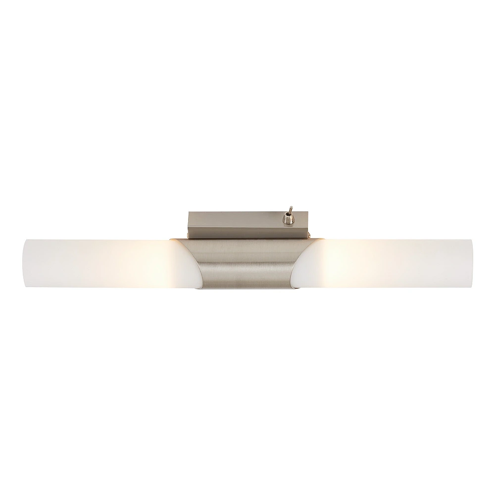 Sienas lampa 43,5 cm, 2×E14, max 2×40W, IP20, matēts niķelis (Briloner)