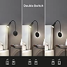 Backlight wall lamp 39 cm, 1×E14 max 10W, black (Briloner 2178015)