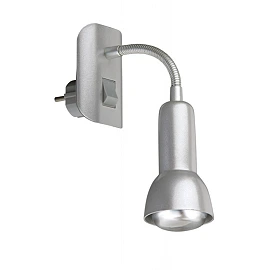 Reading lamp 1 x E14/R50 max. 25W, IP20, titanium/white