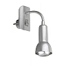 Reading lamp 1 x E14/R50 max. 25W, IP20, titanium/white