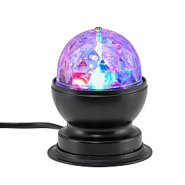LED galda lampa Disco Light RGB, 3W, melna