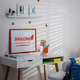 BOJA wireless LED table lamp, IP44, dimmable, graffiti design