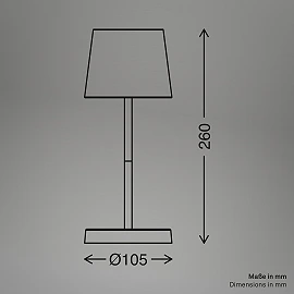 BOJA wireless LED table lamp, IP44, dimmable, graffiti design