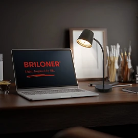 500lm Briloner Biwo Cordless Table Lamp white or black
