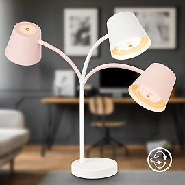 500lm Briloner Biwo Cordless Table Lamp white or black