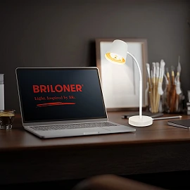 500lm Briloner Biwo Cordless Table Lamp white or black