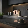 SERINA wireless LED table lamp, IP44, dimmable, copper