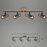 Briloner Tahun Swivel Ceiling Spot - Antique Grey