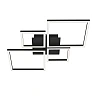 40W, square, LED ceiling lamp, 4000lm, 3000K, 3128-015