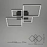 40W, square, LED ceiling lamp, 4000lm, 3000K, 3128-015