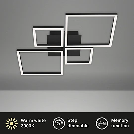 40W, square, LED ceiling lamp, 4000lm, 3000K, 3128-015