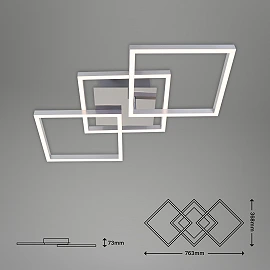 30W, square, LED ceiling lamp, 3900lm, 3000K, 3217-018