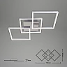 30W, square, LED ceiling lamp, 3900lm, 3000K, 3217-018