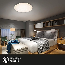 80W, LED Griestu lampa 6500Lm, 3000-6000K ar pārslēdzamu gaismas toni 3318-016