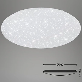 80W, LED Griestu lampa 6500Lm, 3000-6000K ar pārslēdzamu gaismas toni 3318-016