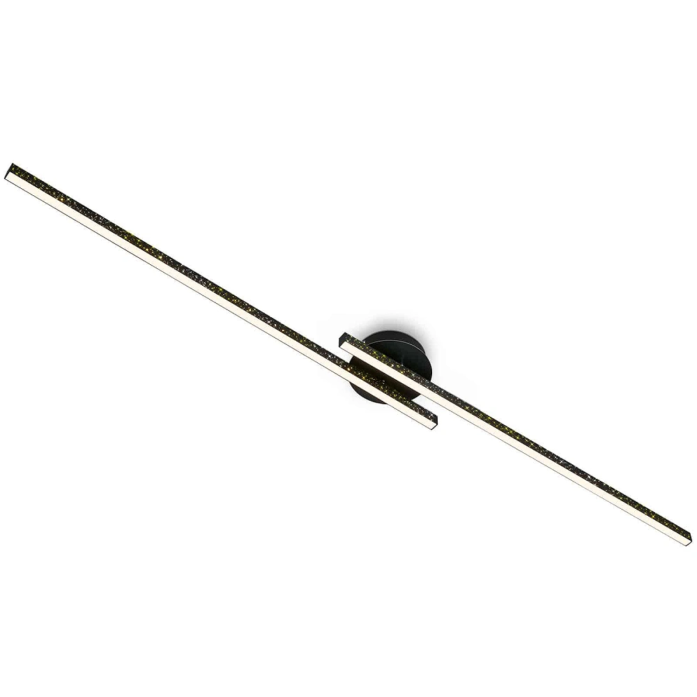 LED Ceiling Light Briloner 135 cm, 24 W, 2800 lm, black