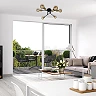 Ceiling Light Briloner Ø55.5 cm, 6x E27, black