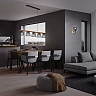 Pendant lamp "TAUNUS", 5x E14, metal/wood, 4077-055, Briloner