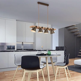 Pendant Ceiling Light Briloner 85 cm, 4x E27, antique grey
