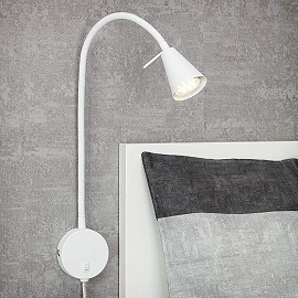  Wall lamp with flexible handle and switch, Briloner