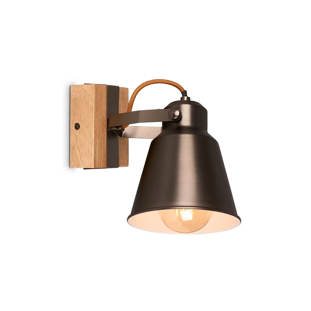 Briloner Spotlight 21 cm, 1x E27, 40W, Antique Grey