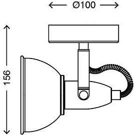 Spot lamp SOFT, 1x E14, max. 40W - 2049-015 - Briloner Prisma