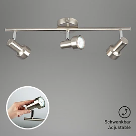 Spotlampa "SUB" 3 x 3W LED/GU10, matēts niķelis - 2843-032