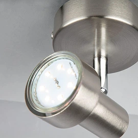 Spotlampa "SUB" 1 x 3W LED/GU10, matēts niķelis - 2843-012