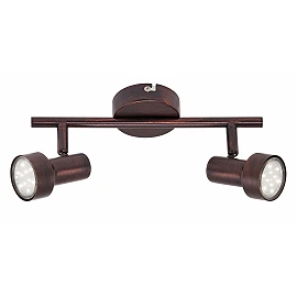 Spotlampa "ROST" 2 x 3W LED/GU10, antīkais varš - 2843-021