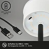 LED battery floor lamp 130 cm, 3.5 W, 400 lm, IP44, black