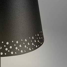 LED battery floor lamp 130 cm, 3.5 W, 400 lm, IP44, black