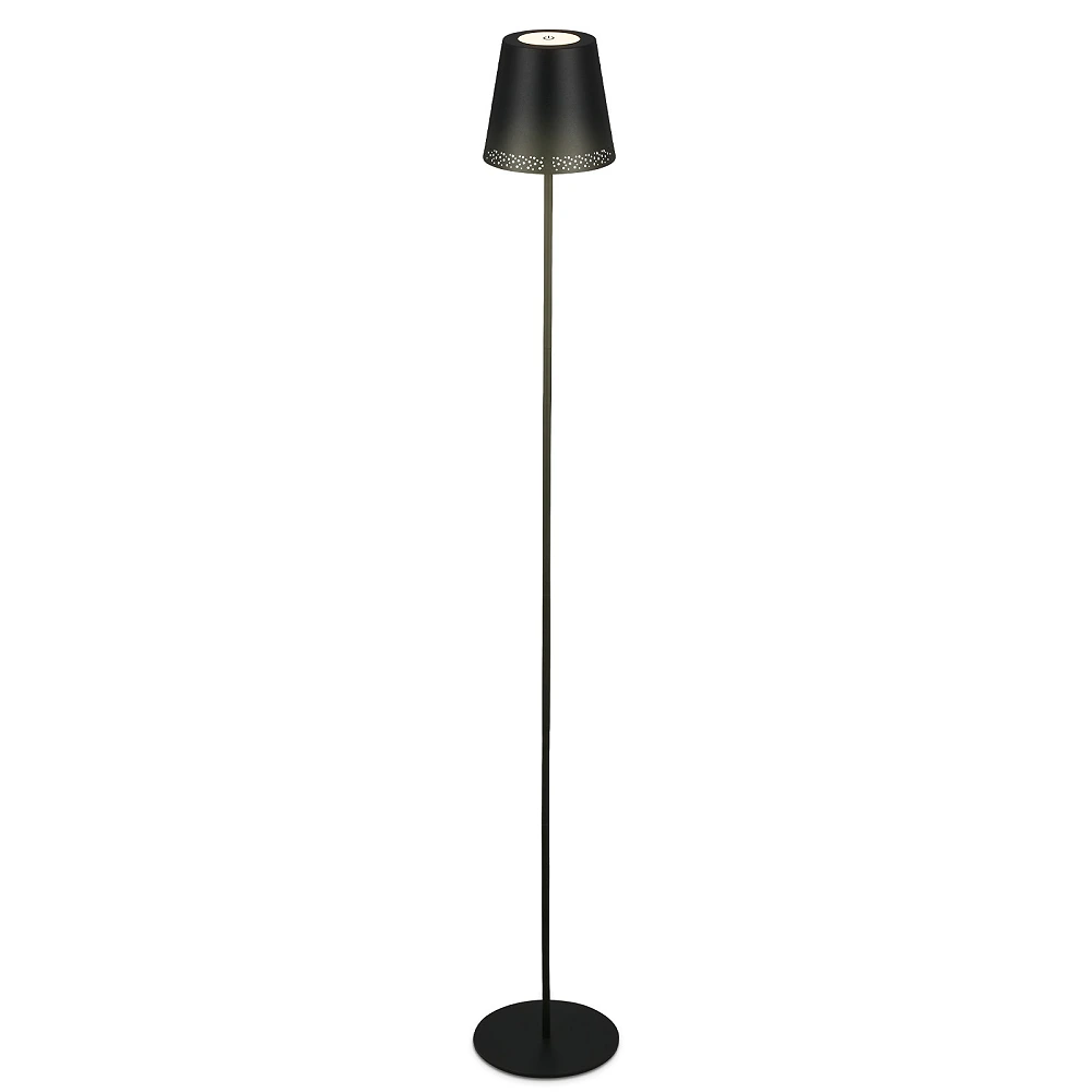 LED battery floor lamp 130 cm, 3.5 W, 400 lm, IP44, black