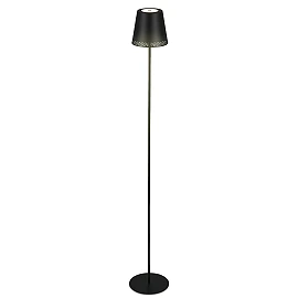 LED battery floor lamp 130 cm, 3.5 W, 400 lm, IP44, black