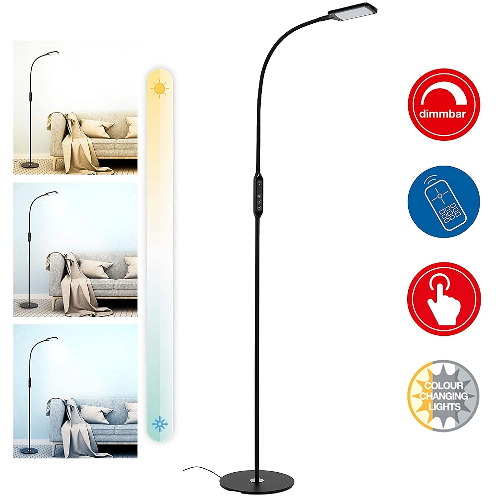 "Office remote" 700Lm floor reading lamp - BRILO - 1296-015