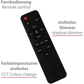 "Office remote" 700Lm floor reading lamp - BRILO - 1296-015
