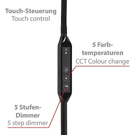 "Office remote" 700Lm floor reading lamp - BRILO - 1296-015