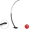 Black floor lamp "PIN", 18W, LED, aluminium - 1361-015