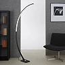 Black floor lamp "PIN", 18W, LED, aluminium - 1361-015