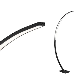 Black floor lamp "PIN", 18W, LED, aluminium - 1361-015